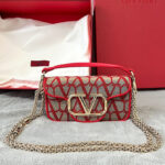 Valentino Small Loco Toile Iconographe Shoulder Bag